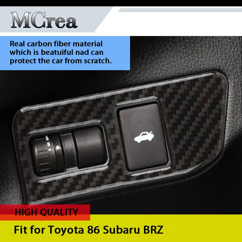 MCrea автомобильный Стайлинг 3D наклейки из углеродного волокна для Subaru BRZ Toyota 86