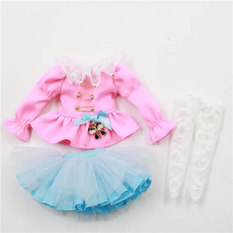suit Blyth кукла ледяной licca тело розовый и синий винтажный наряд 1/6 Подарочная игрушка - Цвет: suit