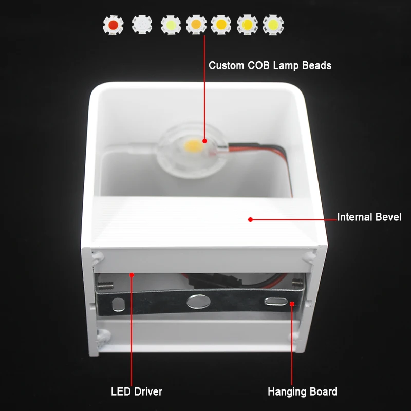 LED настенное бра вверх и вниз современный настенный светильник для гостиной