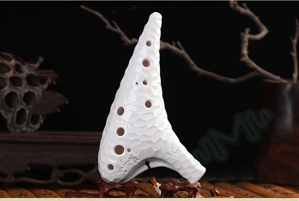 Керамическая Флейта Ocarina 12 отверстий альт с инструмент переменного тока|ocarina