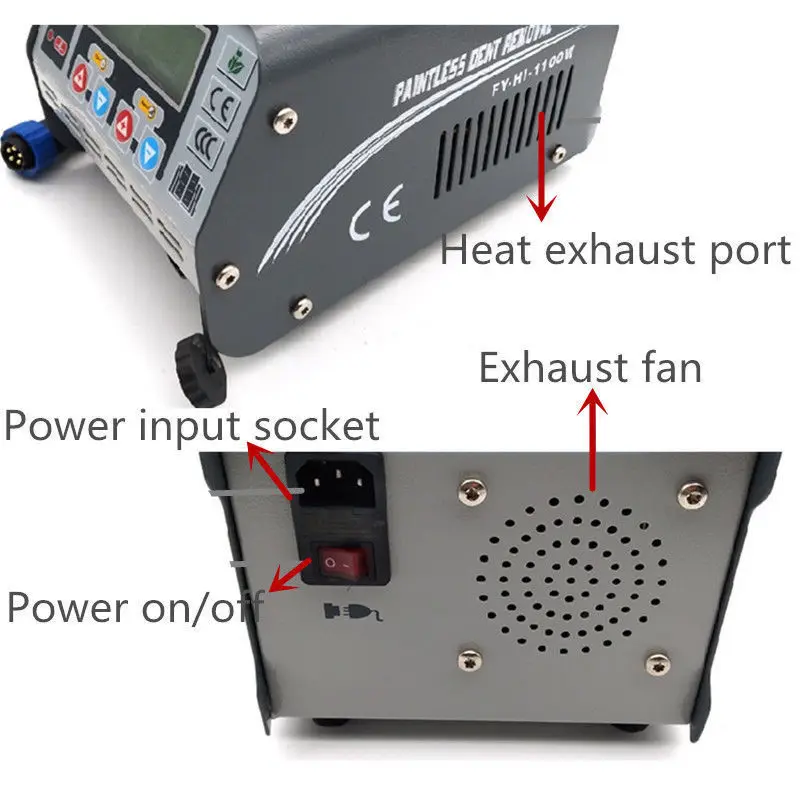 220V 1100W индукции PDR нагреватель машина эжекторный прибор для автомобиля удаления вмятин инструмент для ремонта