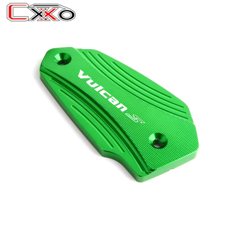 green Модные аксессуары для KAWASAKI VN650 Vulcan S 650 EN650 Передняя и задняя Тормозная жидкость Крышка Резервуара - Цвет: green