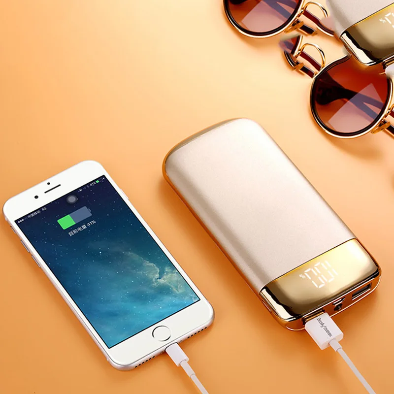 Внешний аккумулятор 30000 мАч портативный внешний 2 USB lcd power Bank зарядное устройство