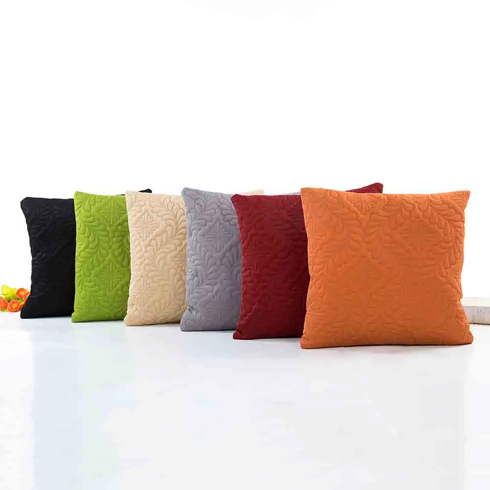 Чехол для подушки однотонный супер мягкий удобный наволочка бежевый черный