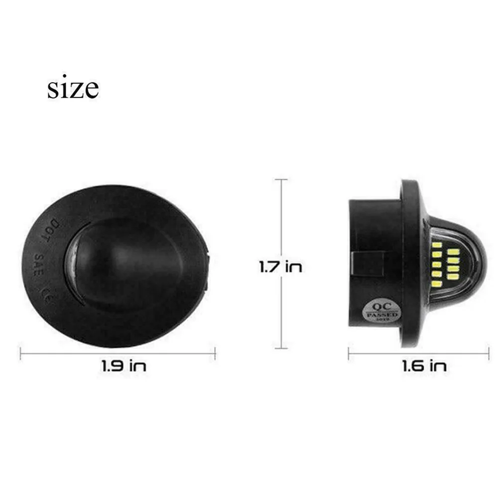 2 шт. номерной знак светильник белый светодиодный автомобильный лампа монтажный