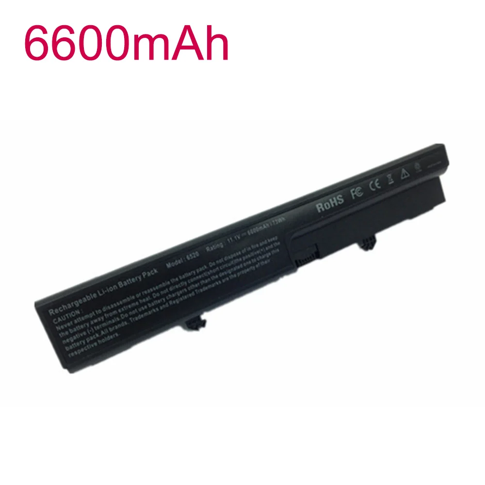 6600mAh для HP Аккумулятор ноутбука Compaq 6520 6520s 6520p 541 бизнес ноутбук 6530s 6531s HSTNN OB51 451545 361