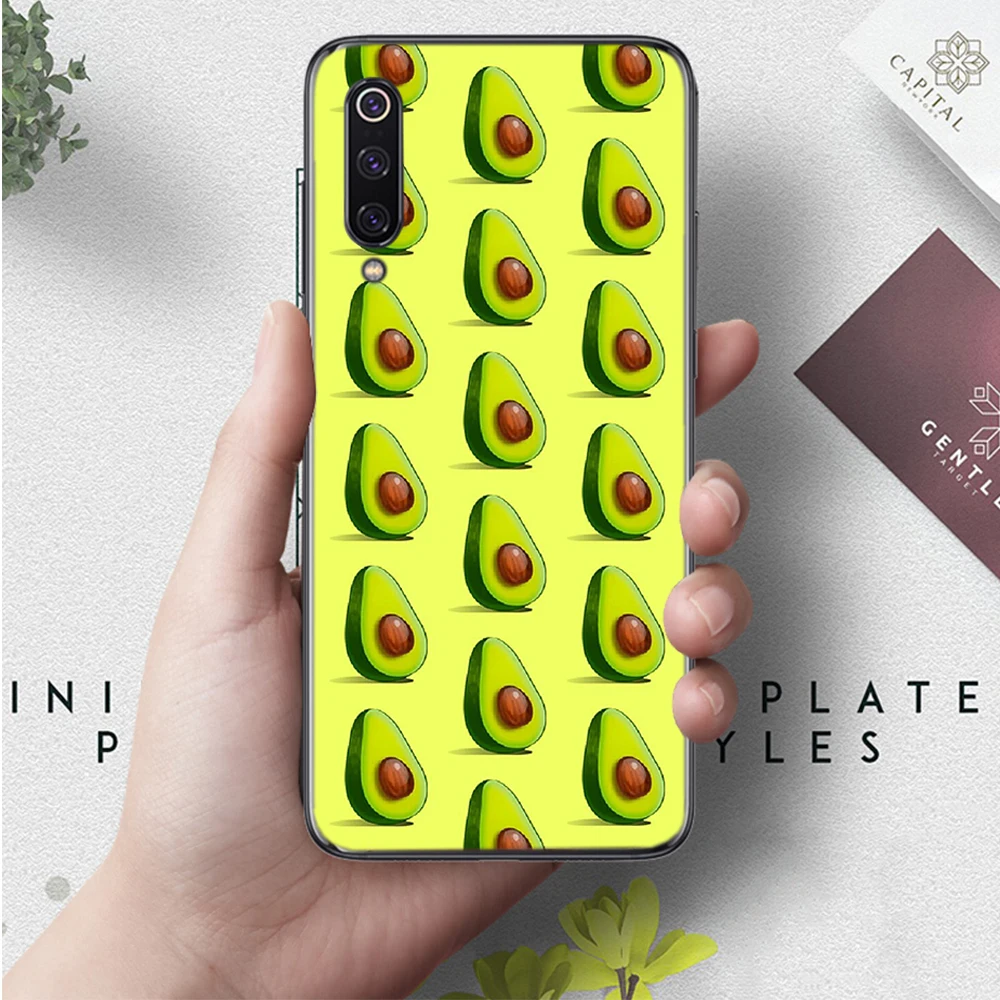 1 Авокадо аксессуары силиконовый чехол для xiaomi mi 5X6 6X8 9 SE 9T Pro CC9E CC9 A3 F1 A1 A2 Lite MAX 3 - Цвет: 1