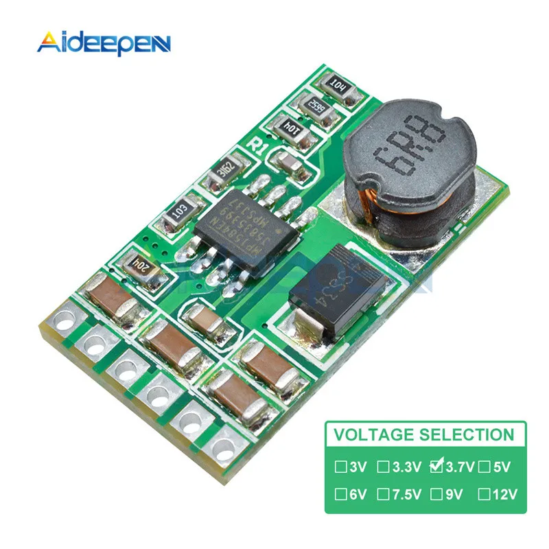DC 5-27V to 3.7V 3.5A DC преобразователь модуль постоянного тока 4,5 V-27 V постоянного тока до 3V 3,3 V 3,7 V 5V 6V 7,5 9V 12V понижающий стабилизатор напряжения доска трансформатор - Цвет: DC 5-27V to 3.7V