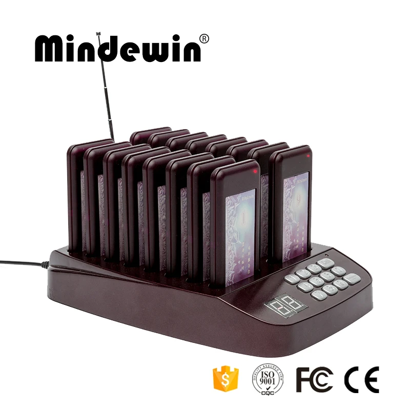 Mindewin кнопка вызова для ресторана система простая Беспроводная очередь