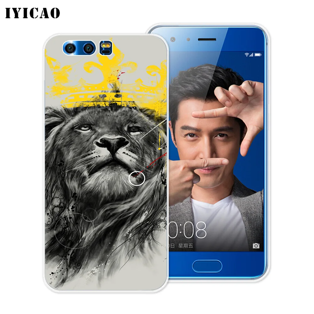 Мягкий силиконовый чехол IYICAO для Huawei Y9 Y7 Y6 Prime 2018 Honor 8C 8X 8 9 10 Lite 7X 7C 6A 7A