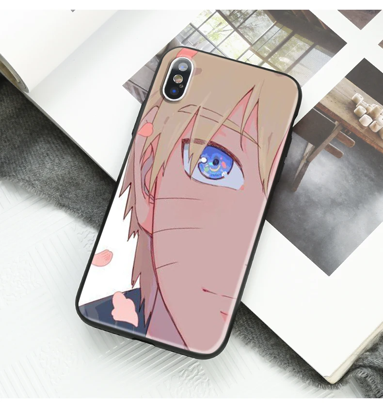 Модный объемный Аниме Наруто Чехол для iPhone 6 6s Plus Чехол Мягкий ТПУ силиконовый мультфильм телефон чехол для iPhone 7 8 Plus XS XR Coque - Цвет: 565