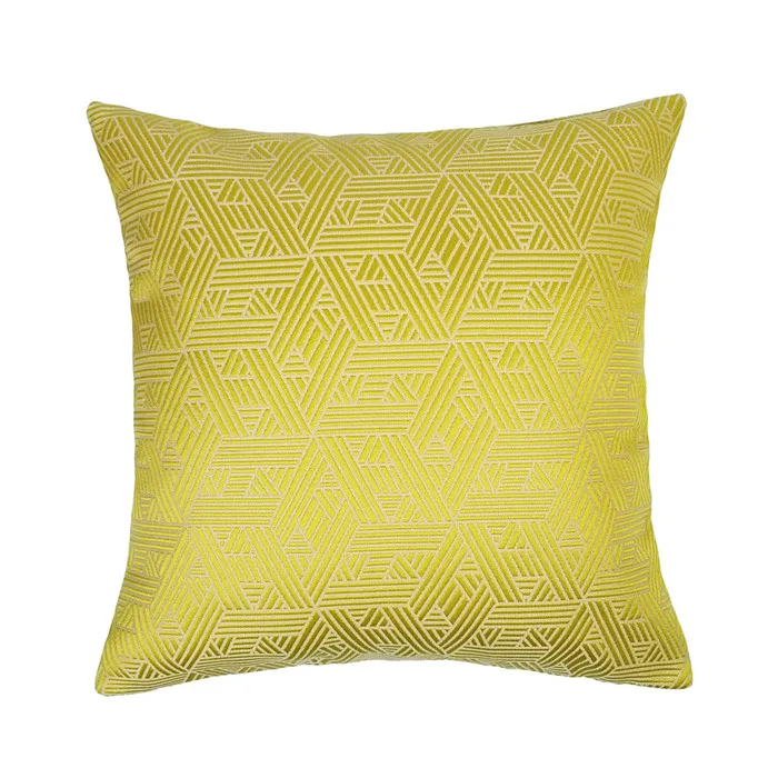 Green Yellow Современный 4 цвета геометрический современный домашний тканый чехол для подушки декоративный интерьерный чехол для подушки 45x45 см 1 шт./лот - Цвет: Green Yellow