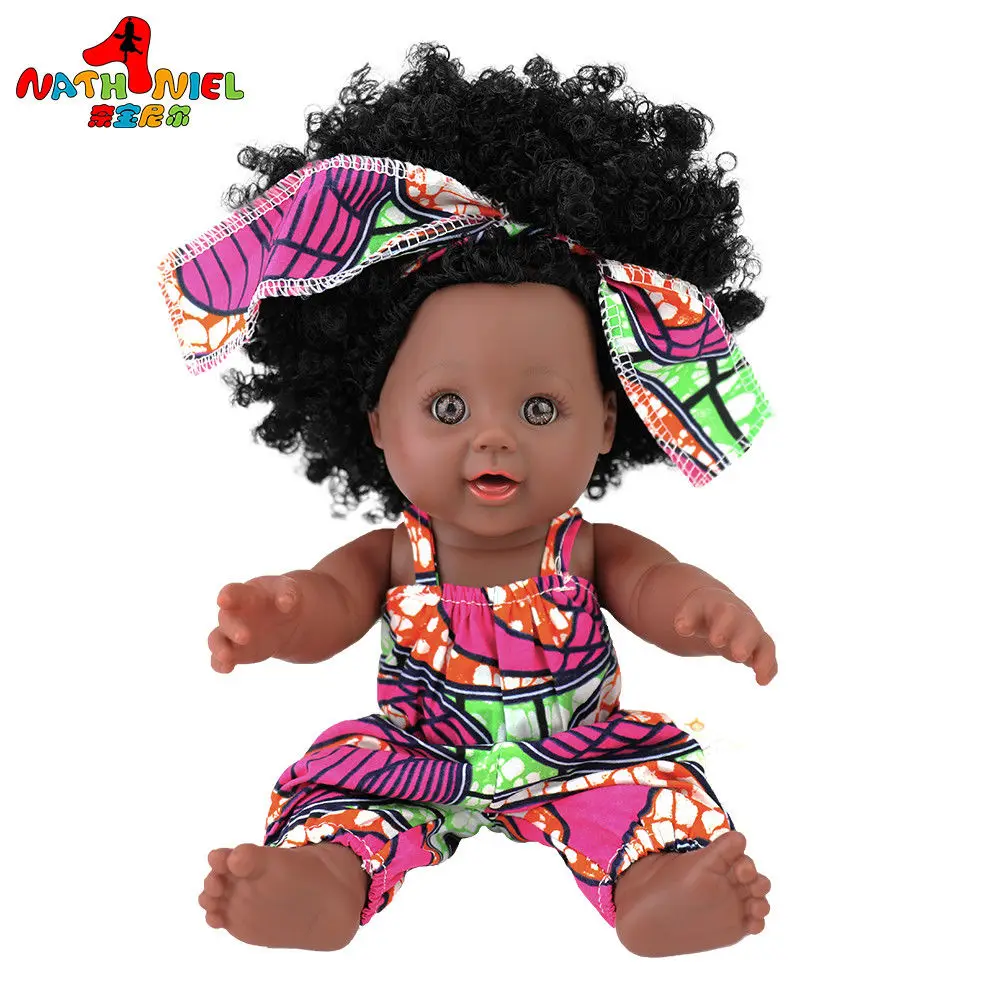 10 Африканская черная Детская кукла reborn girl 12 дюймов желтая boneca corpo inteiro de silicone reborn baby dolls поп реалистичные дети - Цвет: 10
