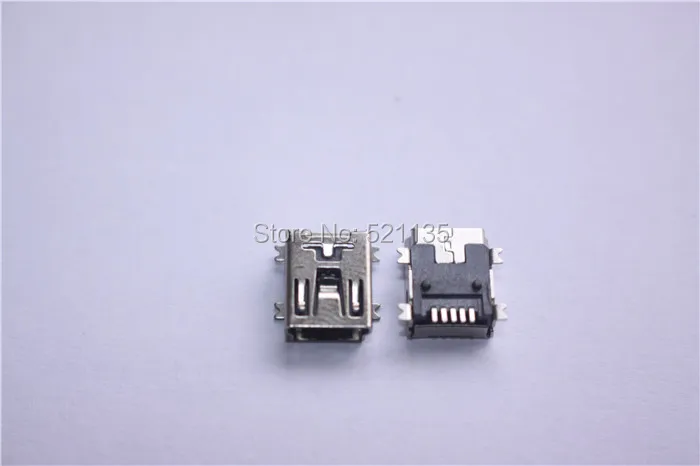 Бесплатная доставка 100 шт 5pin женский мини Тип B USB SMD соединитель Адаптер для