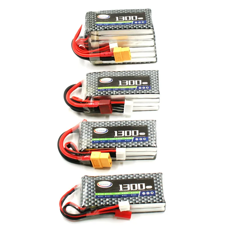 Аккумулятор Lipo 4S 14 8 в 1300 мА · ч 60C для радиоуправляемого самолета квадрокоптера