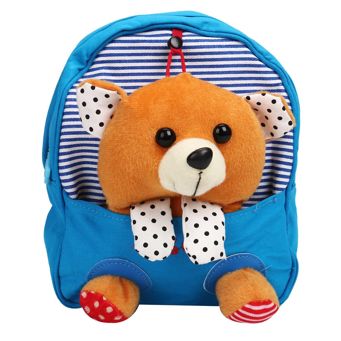 Синий Мини-школьные сумки, рюкзаки для детей, Mochila Infantil, рюкзак с принтом мультяшной коровы/медведя для От 0 до 6 лет, детей, быстрая - Цвет: Синий