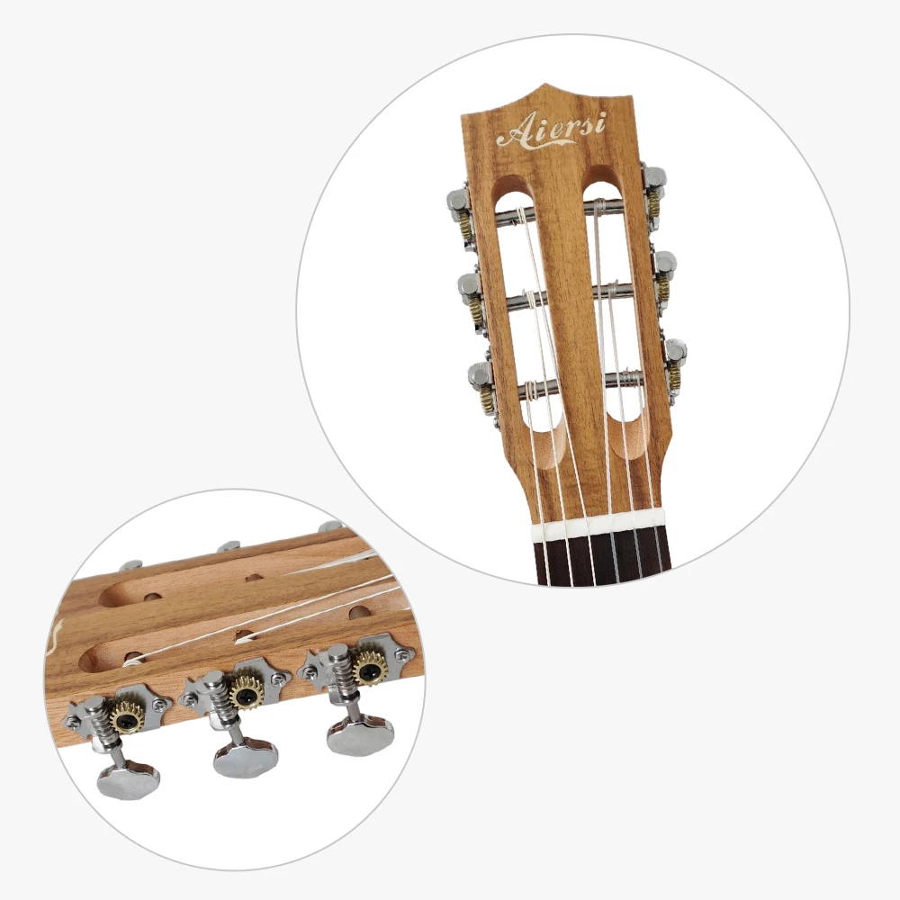 Aiersi бренд Guitarlele 28 дюймов ламинированная КоА 6 струнная Гавайская гитара ukelele