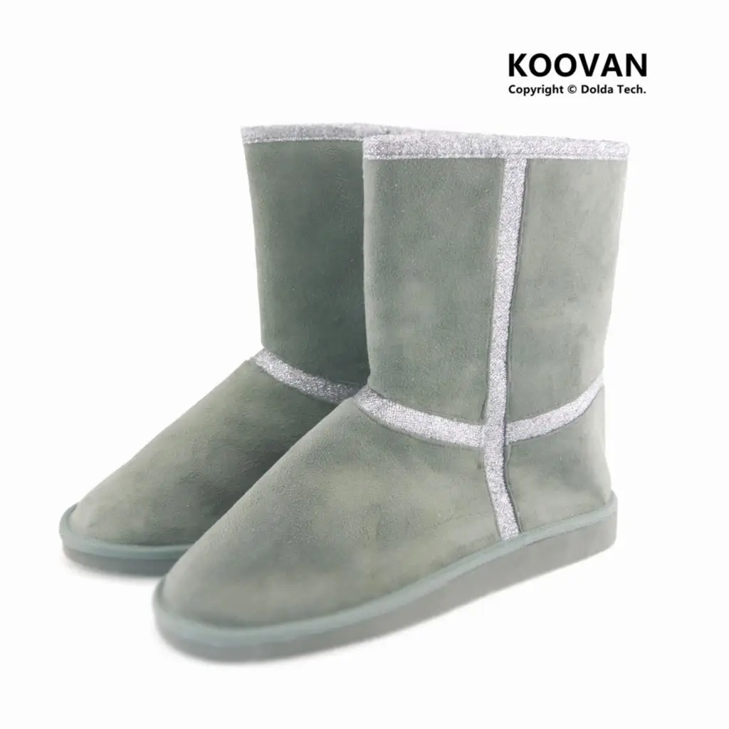 Koovan/женские сапоги 2017 женские на снежную погоду большой Размеры 44 11 Зимняя обувь