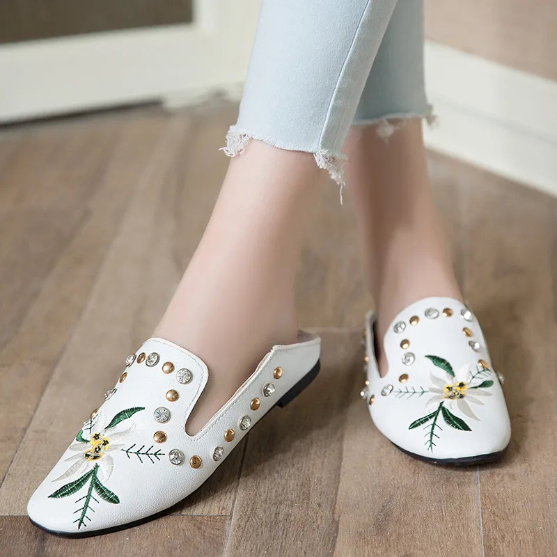 PHYANIC Women shoes fashion Flowers flat women Casual loafers round toe Shoes woman Comfortable ballet flats |