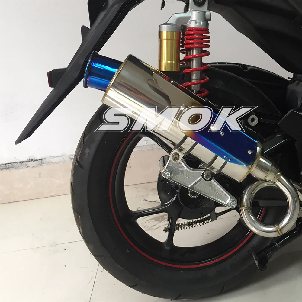 SMOK Мотоцикл Скутер нержавеющая сталь Глушитель выхлопная труба для Yamaha Nmax 155 Nmax155
