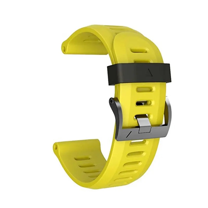Yellow ASHEI 26 мм ширина силиконовый ремешок для часов Garmin Fenix 3/Fenix 3 HR/Fenix 6X/Fenix6X Pro спортивный ремешок для Garmin Fenix 5X/5X Plus - Цвет ремешка: Yellow