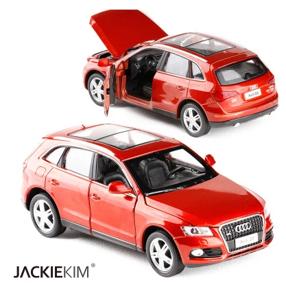 Red Высокая модель 1:32 Audi Q5 Supercar литая под давлением модель автомобиля с выдвижной спинкой игрушечный электронный автомобиль для детей подарки игрушки - Цвет: Red