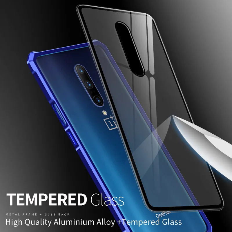Чехол для телефона Oneplus 7 Pro чехол Oneplus7 с алюминиевой металлической рамкой бампер
