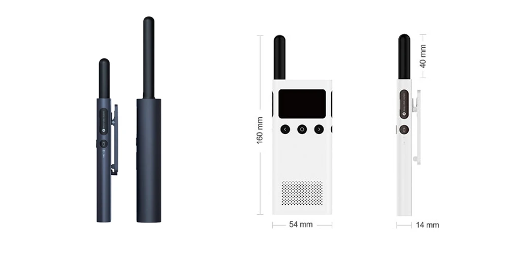 Xiaomi Mijia Walkie1s Smart Talkie FM радио 5 дней в режиме ожидания смартфон приложение расположение поделиться быстро команда Talk Bluetooth 4,2