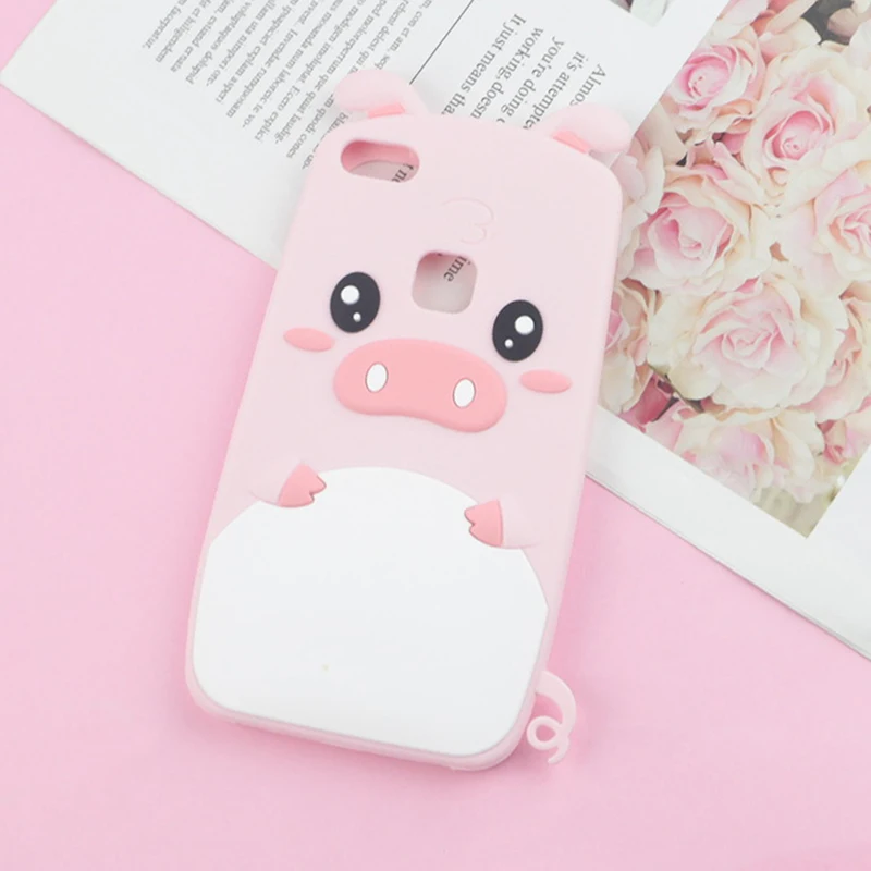 Модный чехол с 3D рисунком поросенка для huawei P Smart P8 Lite P9 P10 P20 Lite P30 Pro P Smart+ Капа Fundas милый чехол с рисунком свиньи