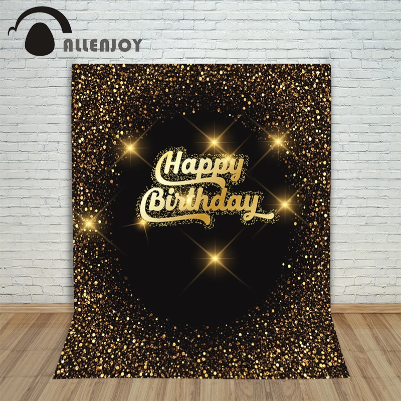 Фото Фоны AllenJoy с блестками, конфетти, воздушные шары, свечи вечерние, день рождения №2