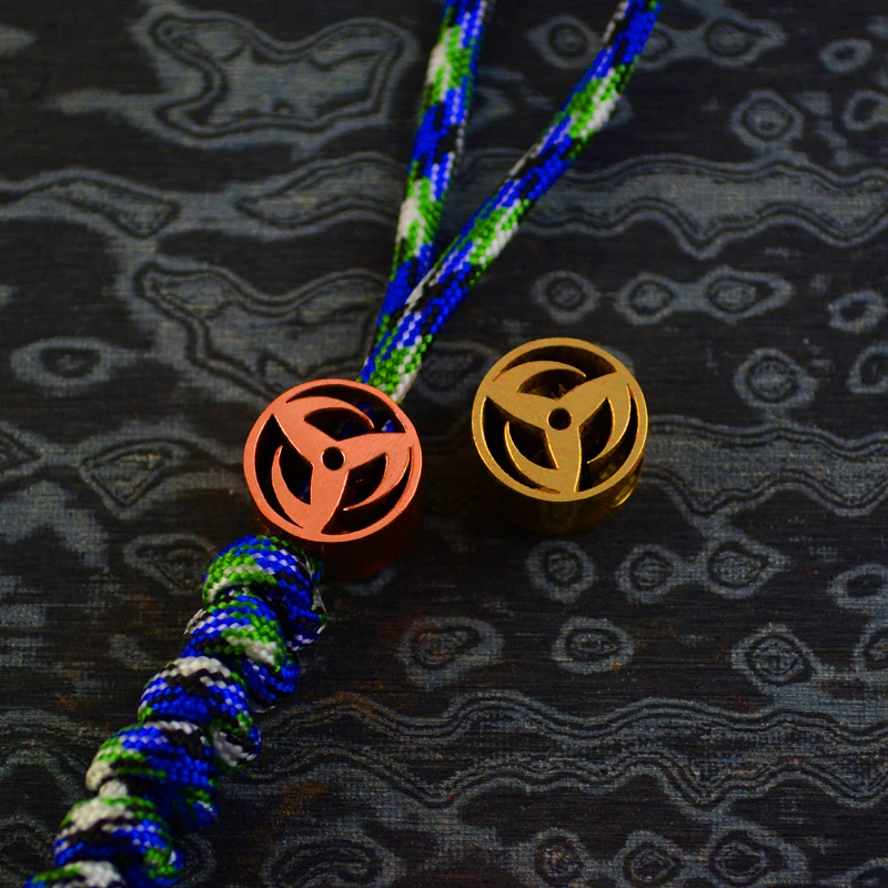 Ветер и огонь нож Стразы веревка капля фиолетовый медный EDC телефон падение