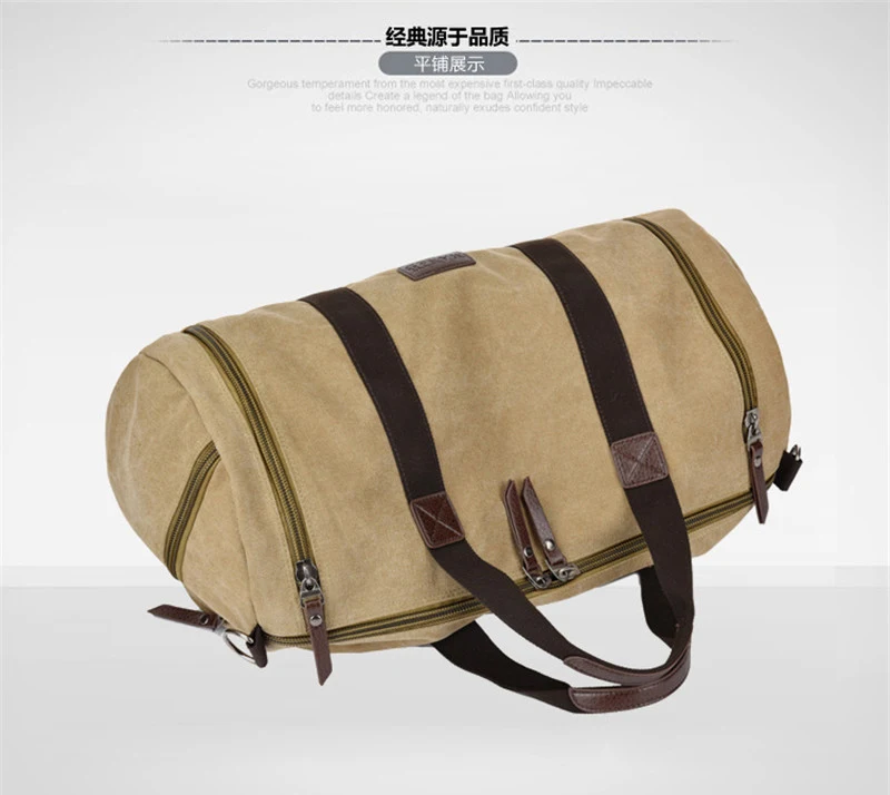 Новинка 2016 модная Холщовая Сумка для багажа в стиле милитари мужская дорожная