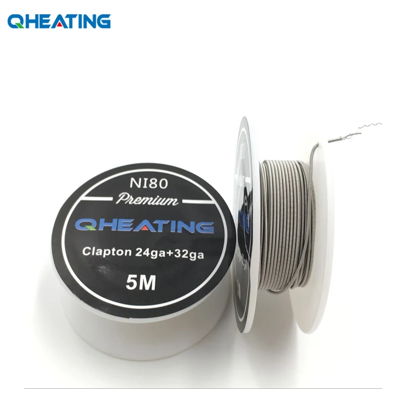 Qheater 5 м/рулон NI80 Clapton провод для RDA RBA перестраиваемый распылитель электронная