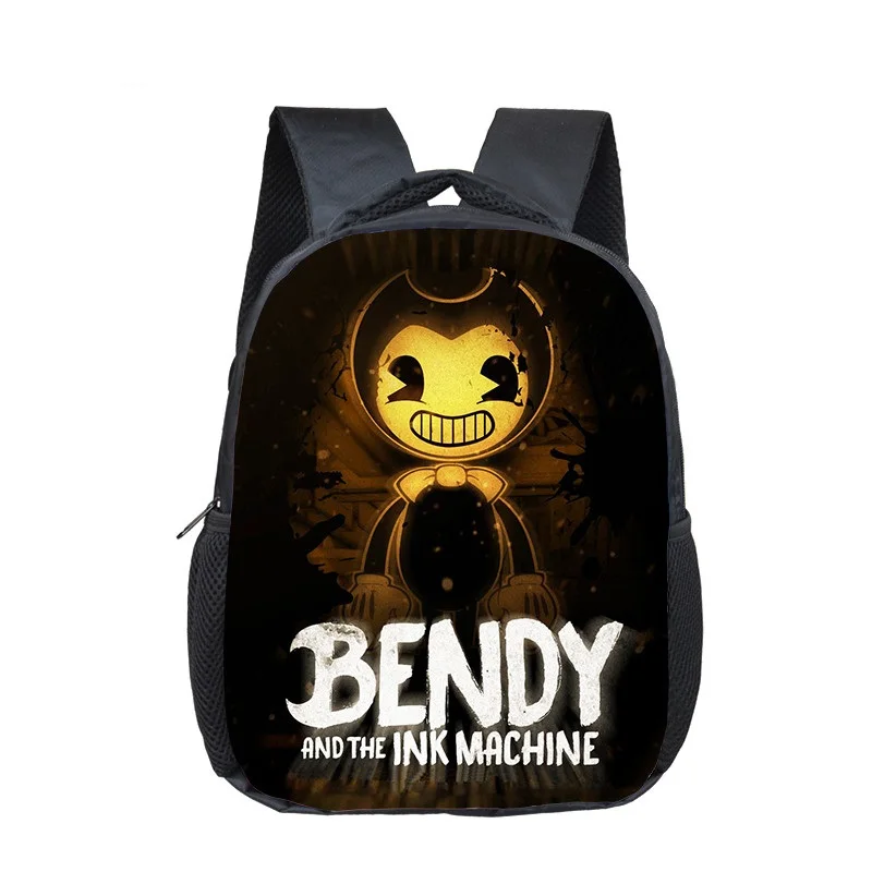Bendy 1 16 дюймов Бенди и машина чернил рюкзак для детей школьные сумки для мальчиков и девочек Повседневный рюкзак для путешествий Мультфильм Mochila школьные подарки - Цвет: Bendy 1