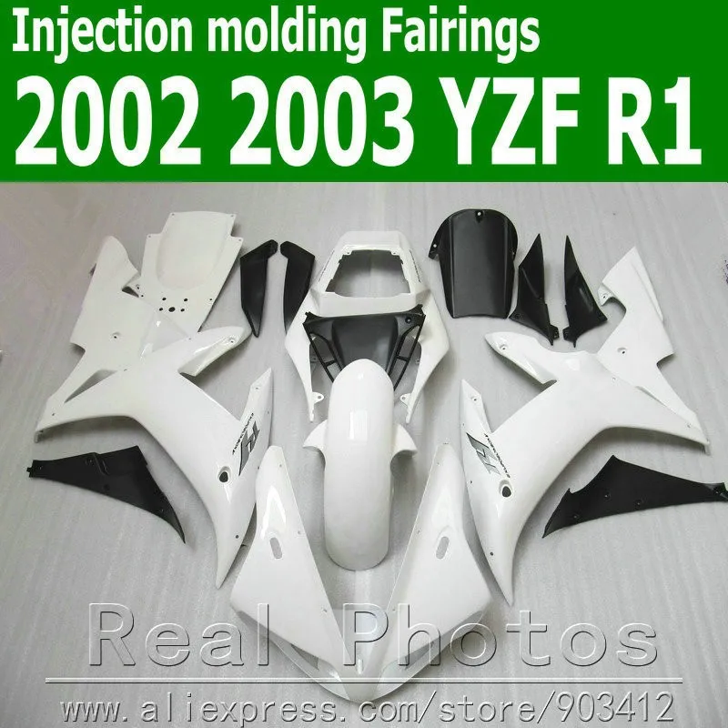 100% литье под давлением Обтекатели для YAMAHA R1 2002 2003 YZF Пластиковый обтекатель