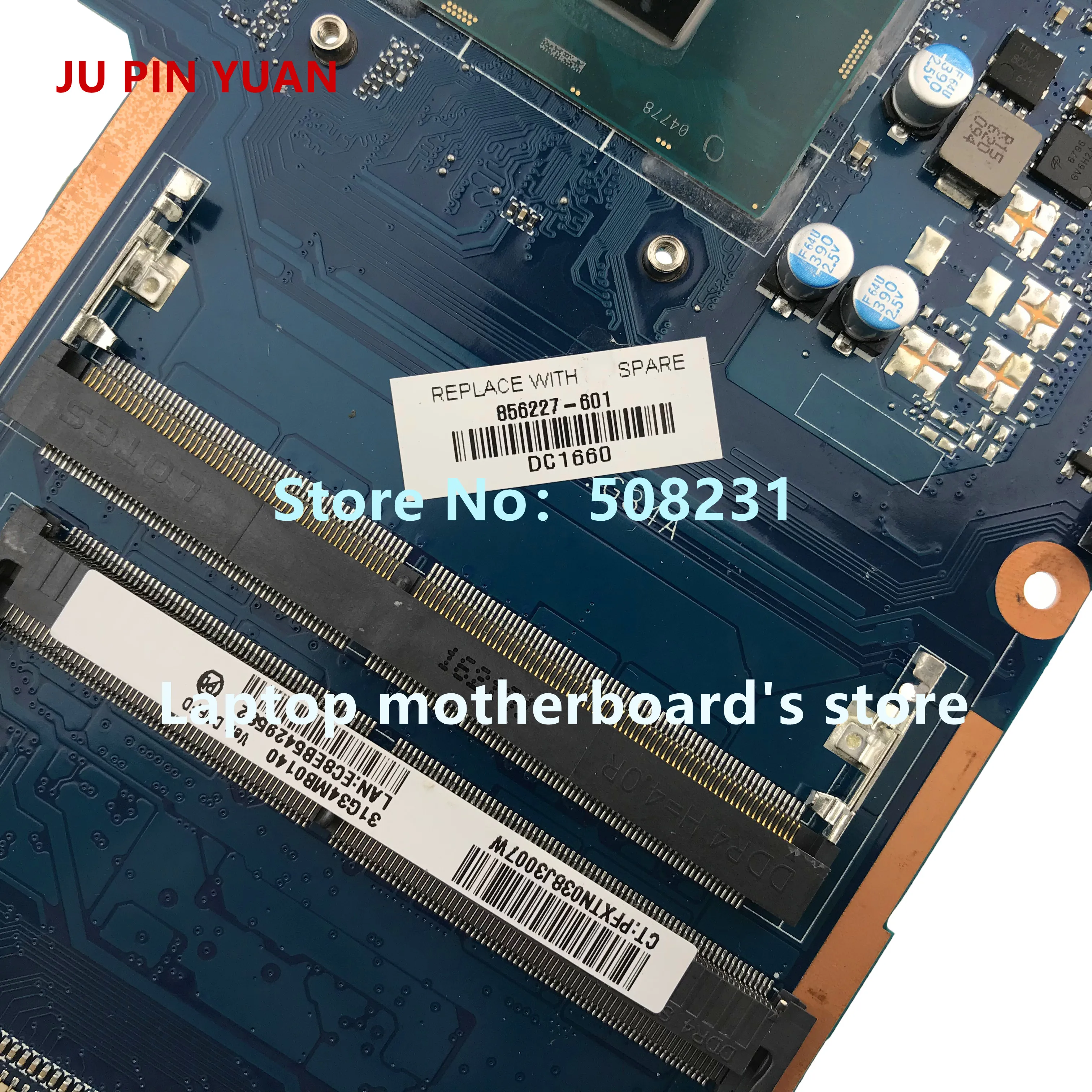 JU PIN Юань 601-903241 448.08J04.0011 для hp Pavilion x360 Кабриолет 13-u Материнская плата ноутбука PentN3710 полностью протестирована