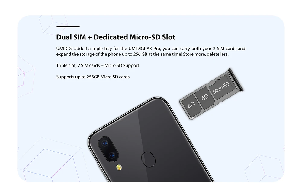 Смартфон UMIDIGI A3 Pro Android 9,0 с полным экраном 5," 19:9 3 ГБ ОЗУ 32 Гб ПЗУ четырехъядерный 12 Мп+ 5 Мп разблокировка лица двойной 4G