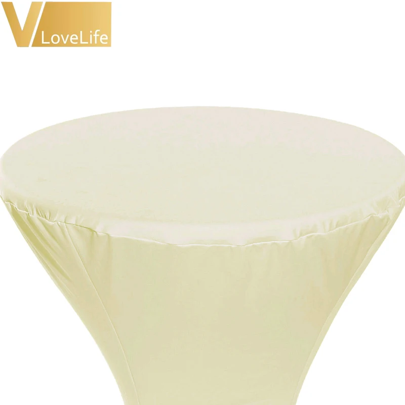 Белый/черный/слоновая кость 5 шт. 60 см покрытие из лайкры для сухого коктейльного