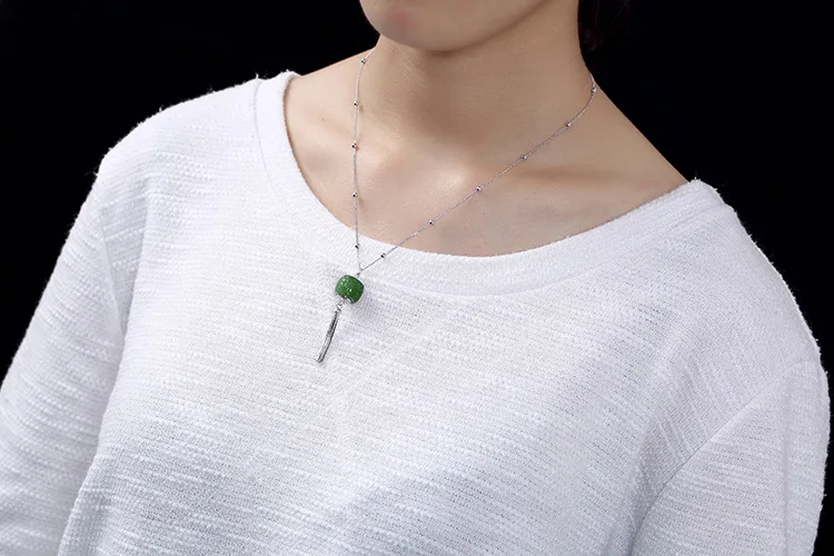 

KJJEAXCMY JJewellery S925 Sterling Silver gilded inlaid natural Hetian jade white jade dragonfly high-grade female clavicle Cha