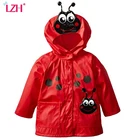 LZH2021 осенняя куртка для маленьких мальчиков и девочек, Детский водонепроницаемый дождевик с капюшоном, куртка для мальчиков, ветровка, детская одежда