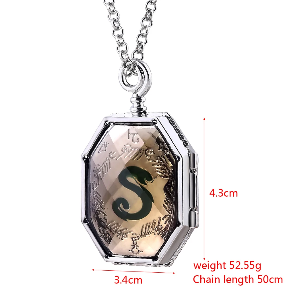 RJ hp Slytherin медальон-крестраж ожерелья в виде змеи Хогвартс Дары смерти Сортировка шляпа Время Тернер диадема Сова мужские подвески ювелирные изделия