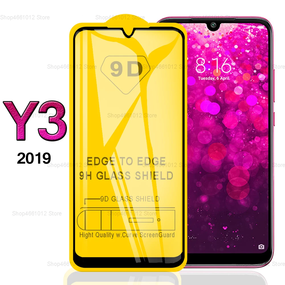 9D полное клеевое покрытие Защитное стекло для Xiaomi Redmi Y3 2019 защита экрана