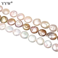 free shipping cultured coin freshwater pearl beads flat round natural pearl beads for bracelets necklace diy jewelry making