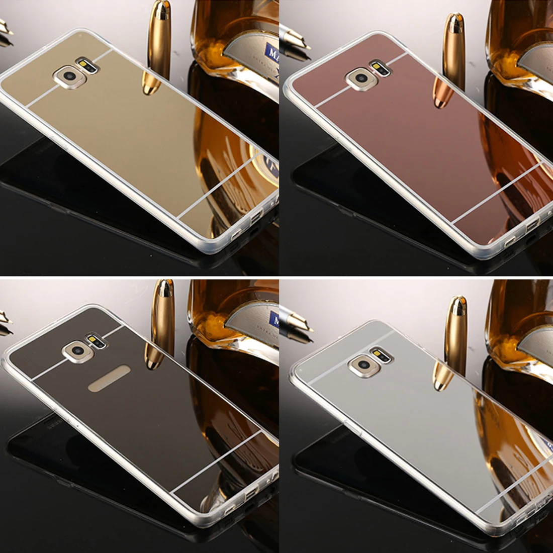 Новый модный зеркальный чехол для телефона SamsungS6 S6edge S7 S7edge J530 J730 A5 A7 NOTE8 S9 S9PLUS |