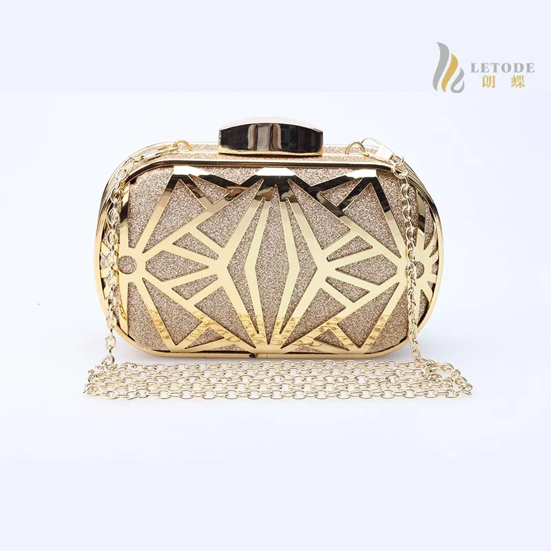 Винтажные вечерние сумки с блестками ажурные клатчи женские золотые розовые