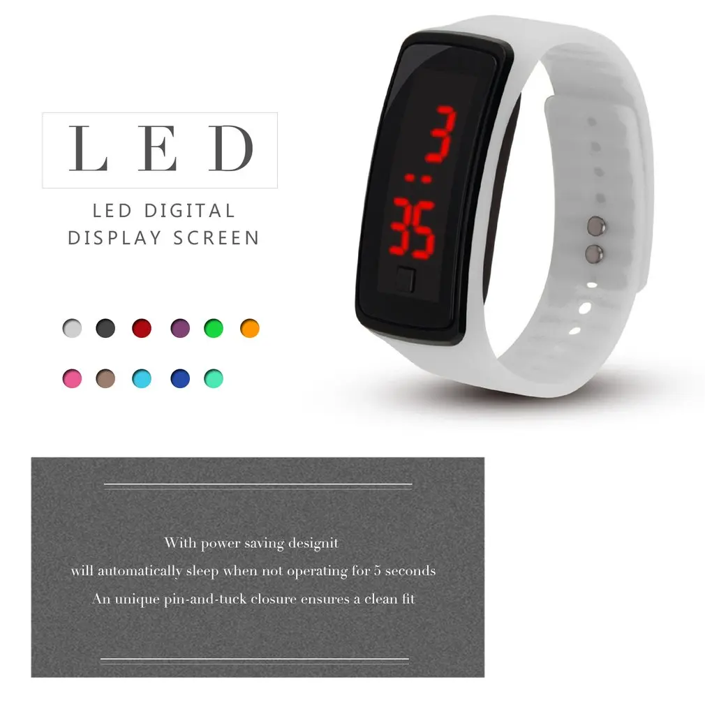 2018 силиконовые светодиодные часы для влюбленных мужчин и женщин электронные