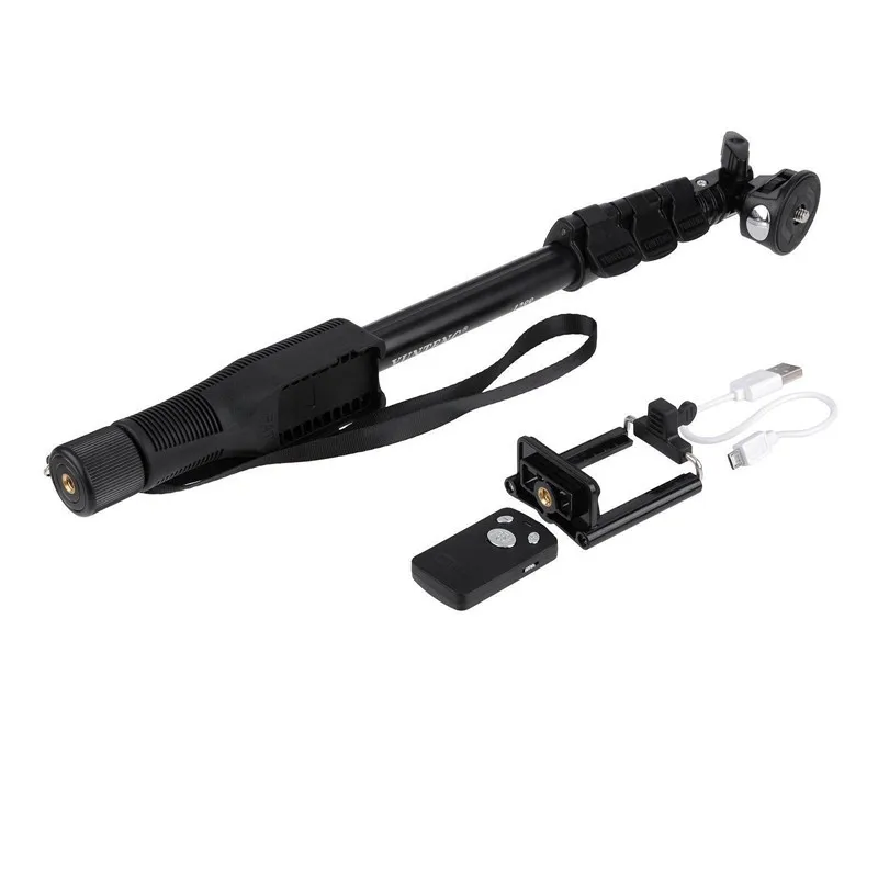 Для iPhone 5 5S 6 7 Sumsang S7 Phone Gopro DSLR камера Bluetooth селфи палка Yunteng 1288 Телескопический монопод и 228 мини-штатив