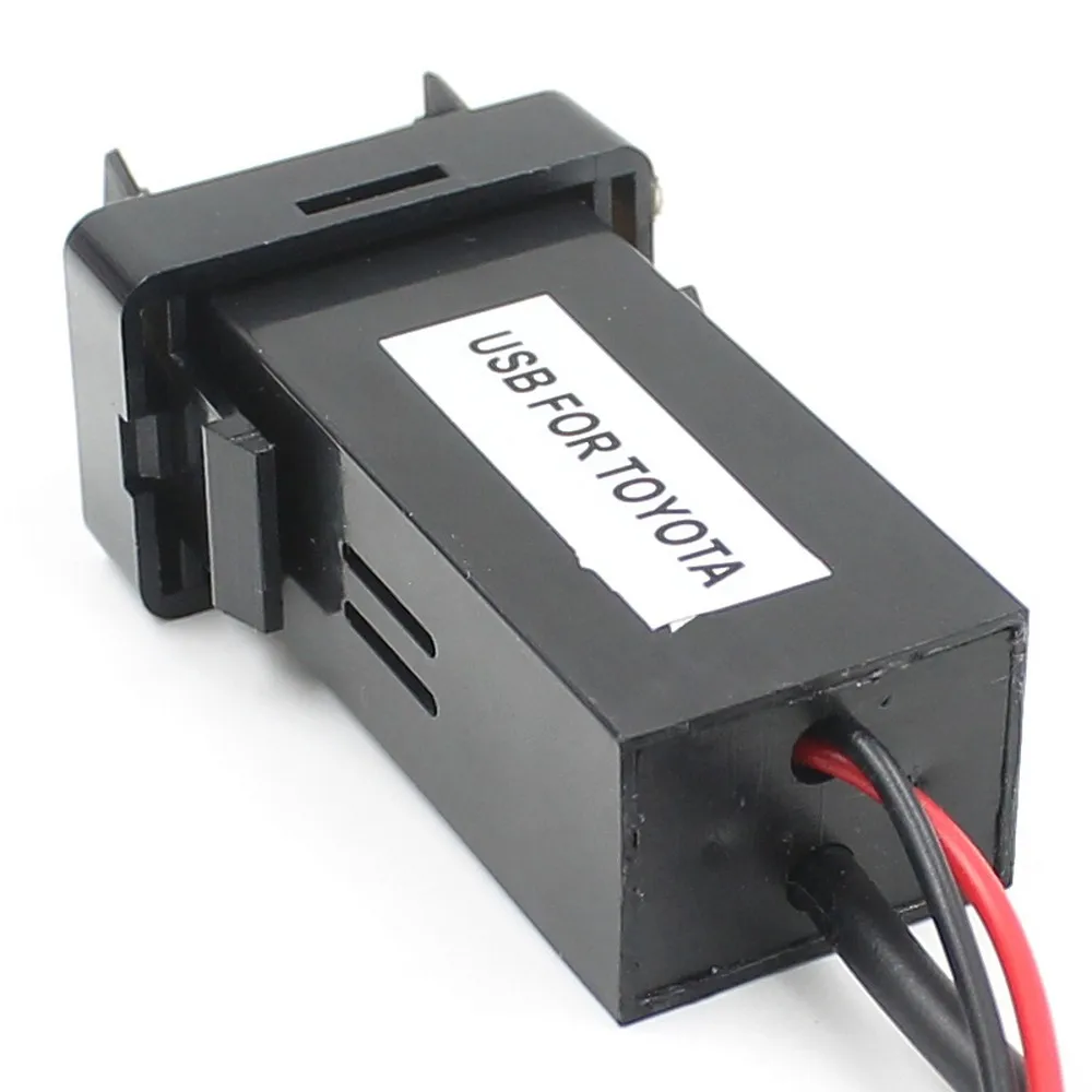 Для Тойота USB зарядное устройство адаптер Порт Кабель Интерфейс Аудио разъем 2.1A 5V