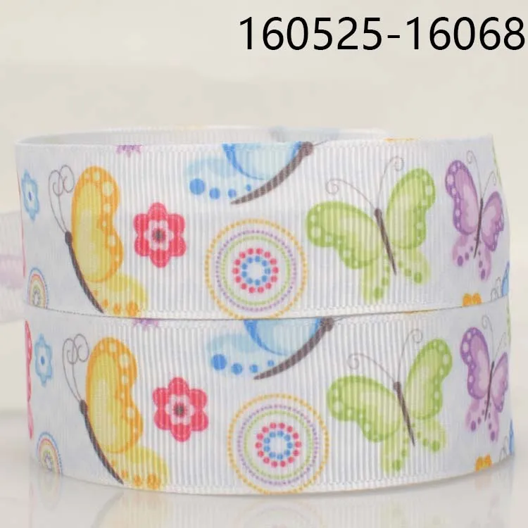 10 ярдов-Различные размеры-цветная мультяшная лента с бабочками печатная