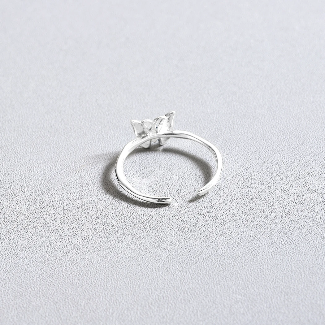 Женское регулируемое кольцо в форме бабочки Kinitial синее подарок для